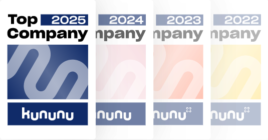 kununu Top Company 2022, 2023, 2024 und 2025